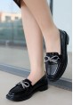 Chay Siyah Rugan Babet Ayakkabı