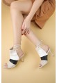 Miwa Ten Cilt Renkli Topuklu Ayakkabı